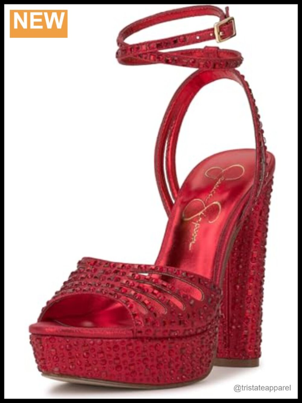 Women's block heel sandals ankle strap platform open toe buckle